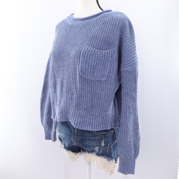 GAP | Ribbed Knit Sweater Small Cotton Balloon Sleeve - Picture 1 of 6